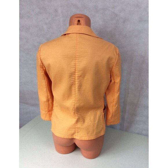 Max Studio Orange Jacket Blazer Womens 6 - Picture 2 of 4